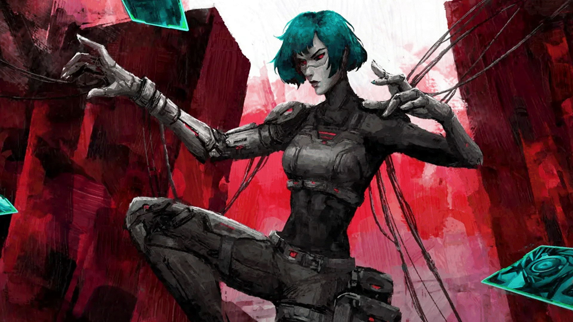 Into The Grid a Cyberpunk Roguelike Deckbuilder