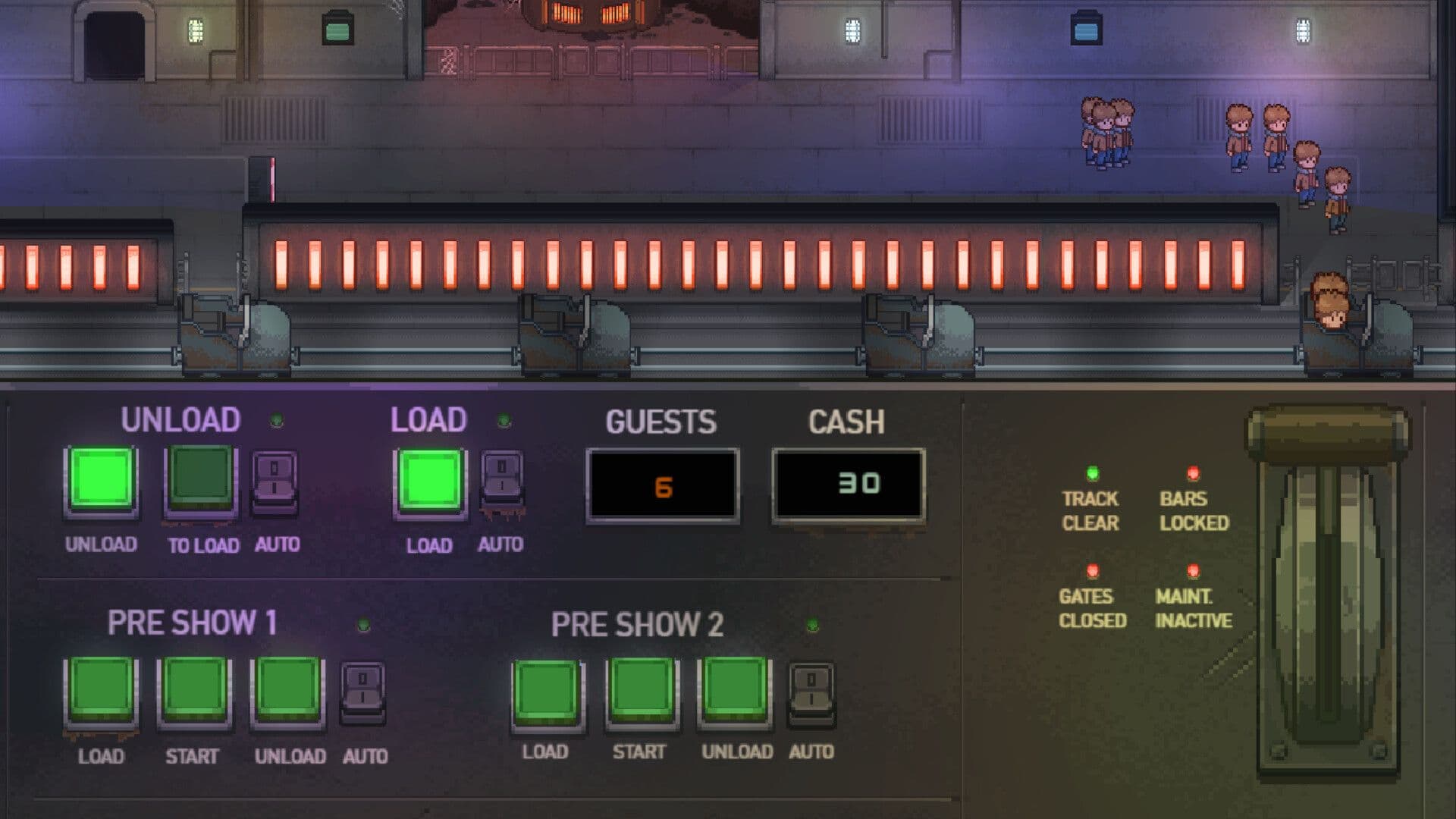 Scream Operator – Pixel‑Art‑Spukhaus‑Managementsim