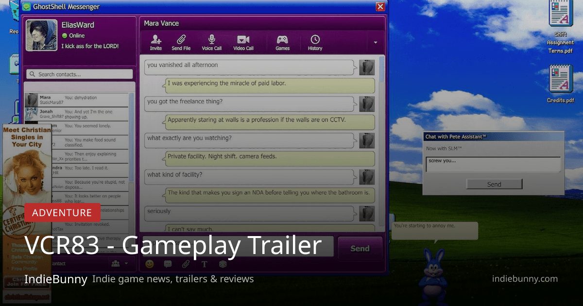 VCR83 - Gameplay Trailer | IndieBunny