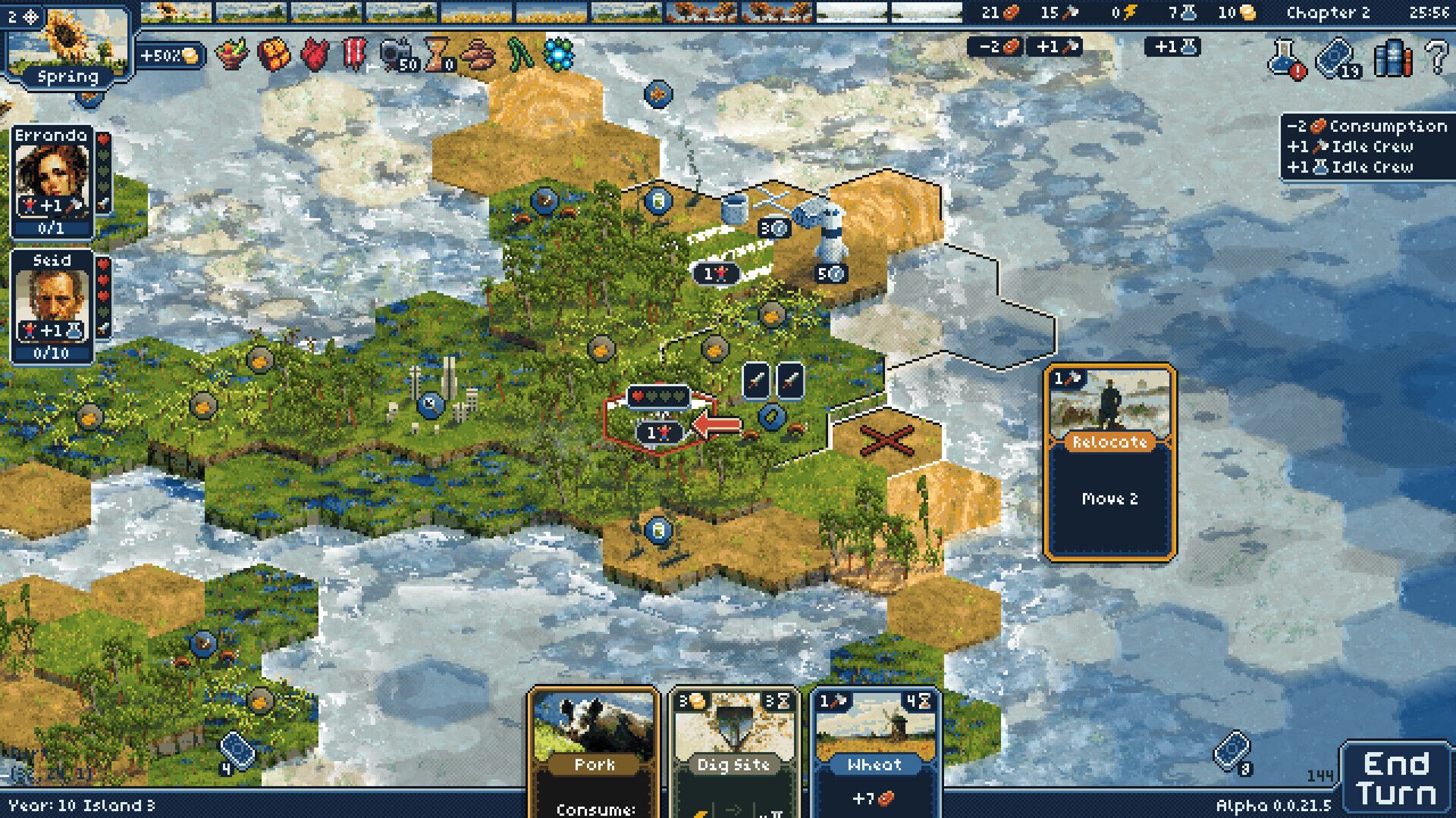 Hexiv Demo Lets You Deckbuild, Farm and Fight on Beautifully Hostile Islands - Can You Survive the Equator?