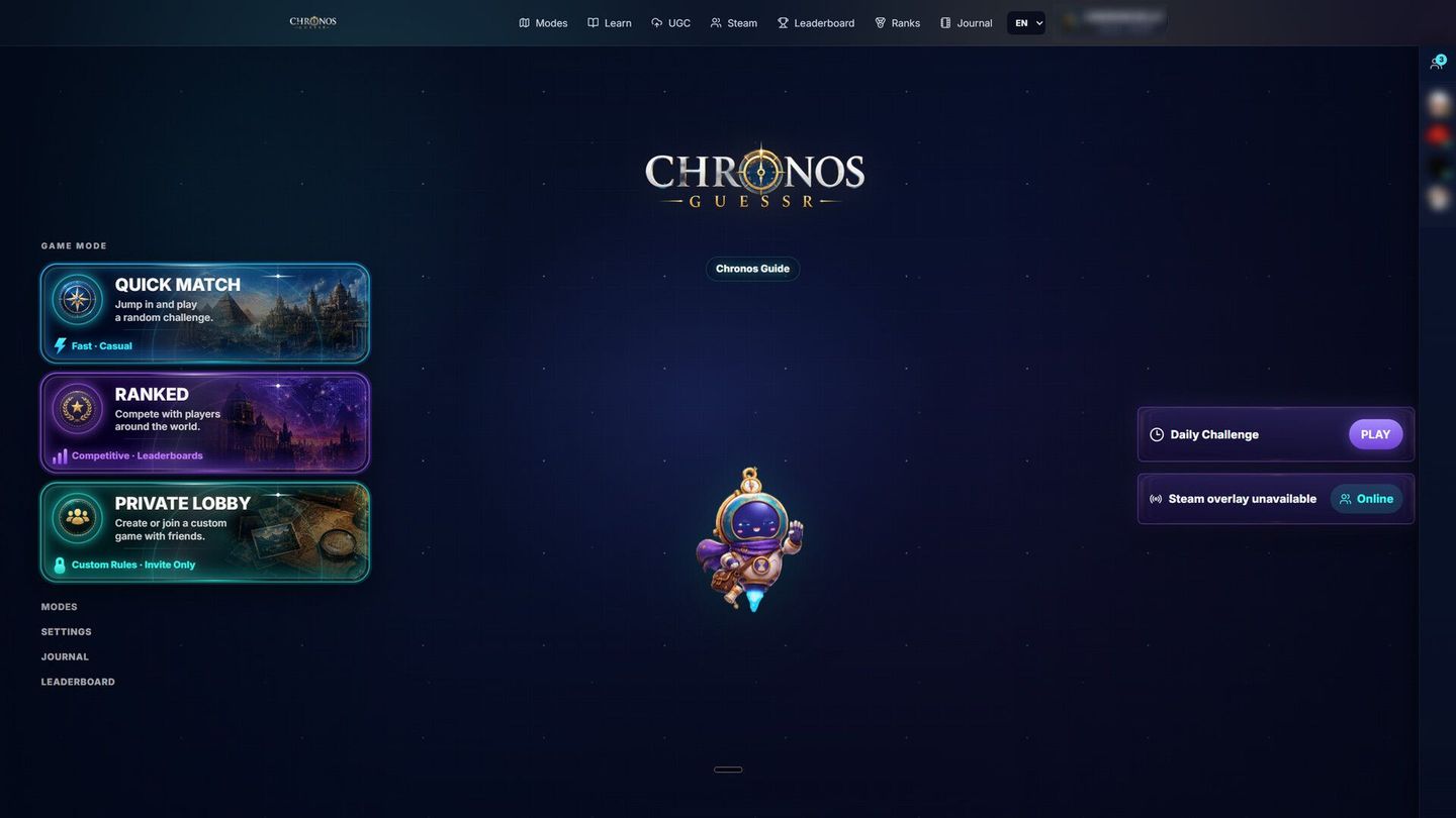 ChronosGuessr screenshot 2