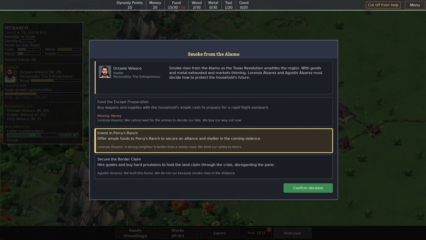 Salt and Soil: A Frontier Family Sim screenshot 3
