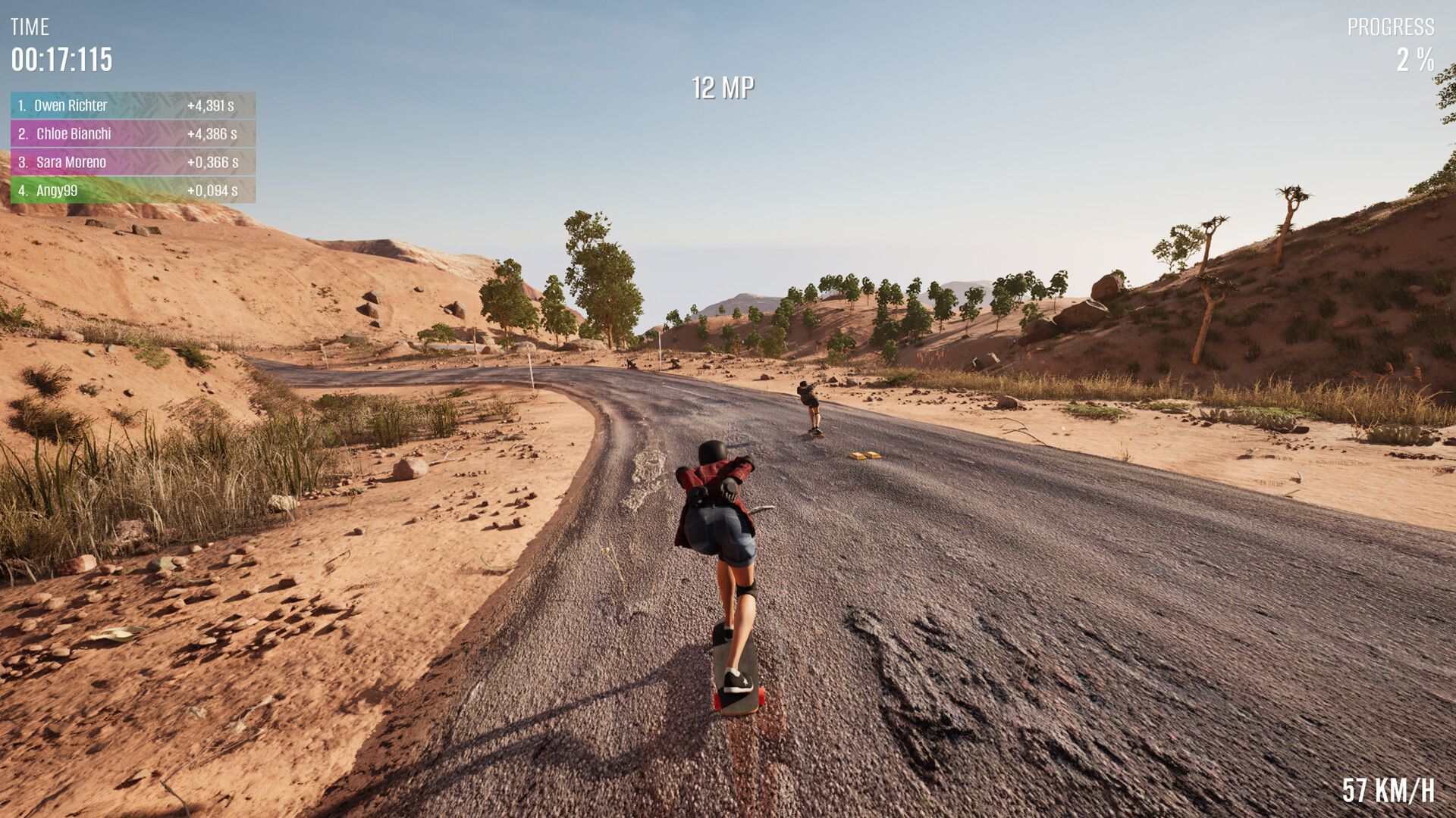 Longboard Skate Downhill Simulator