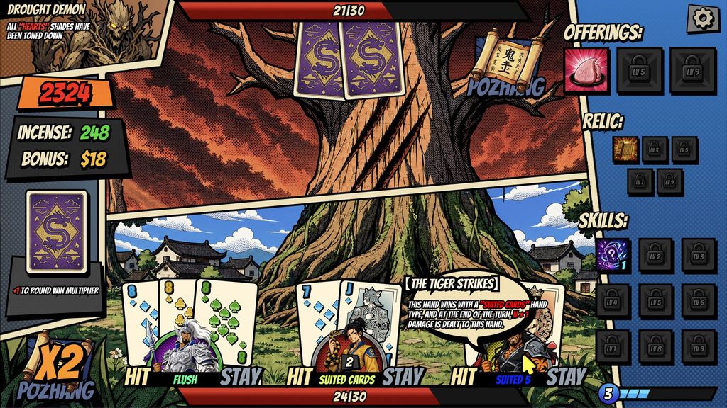 Can You Keep the Last Incense Burning? Celestial 9 Turns Mu Shi Poker into a Divine Roguelike
