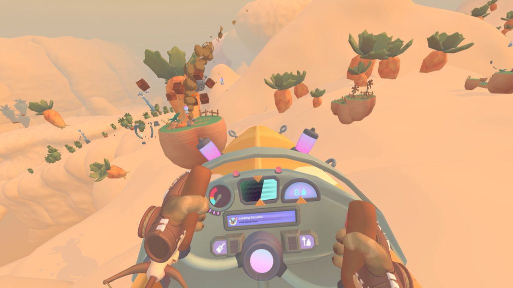 Fly, Grapple, and Guide a Caravan Through Strange Cloud-Ruins in Compass