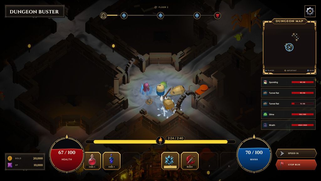 Dig Deep or Go Home - Dungeon Buster Biến Bản Đồ Hầm Thành Sức Mạnh Vĩnh Viễn (và Chính Sách Đồ Rồi Rủi Khá Nghi vấn)