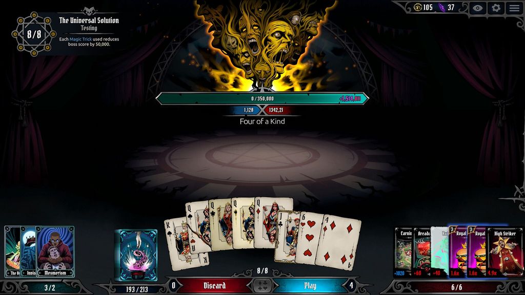 How Much Is a Soul Worth? Build Joker Engines and Bargain with Masked Gods in Eightfold