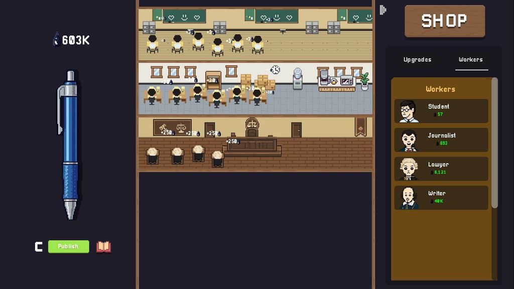 Click for Ink, Build a Dynasty: Inky Fingers Turns Pen Clicking into an Obsessive Idle Empire