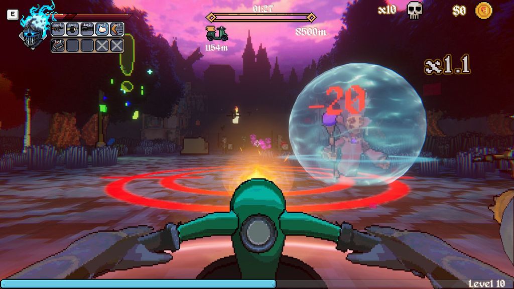 Pizza Knight Rides a Pizza-Powered Scooter Into Medieval Mayhem - Can You Deliver Before the Bats Do?