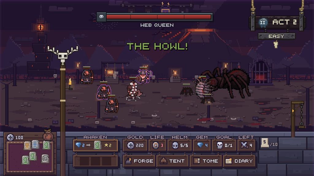 Cast Runes, Merge Heroes, Beat a Brood Mother: Runecast's Tiny Pixel Wars