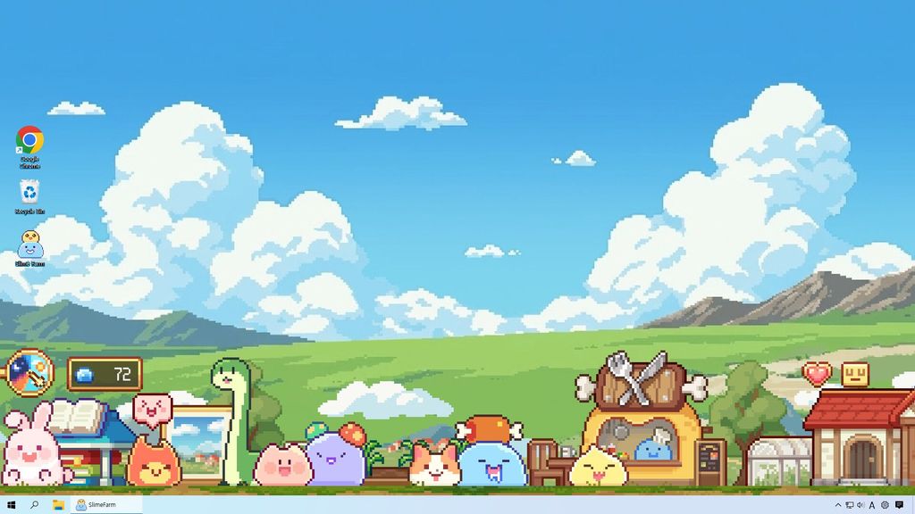 Your New Tiny Coworkers Are Slimes That Live on Your Desktop and They Will Steal Your Heart