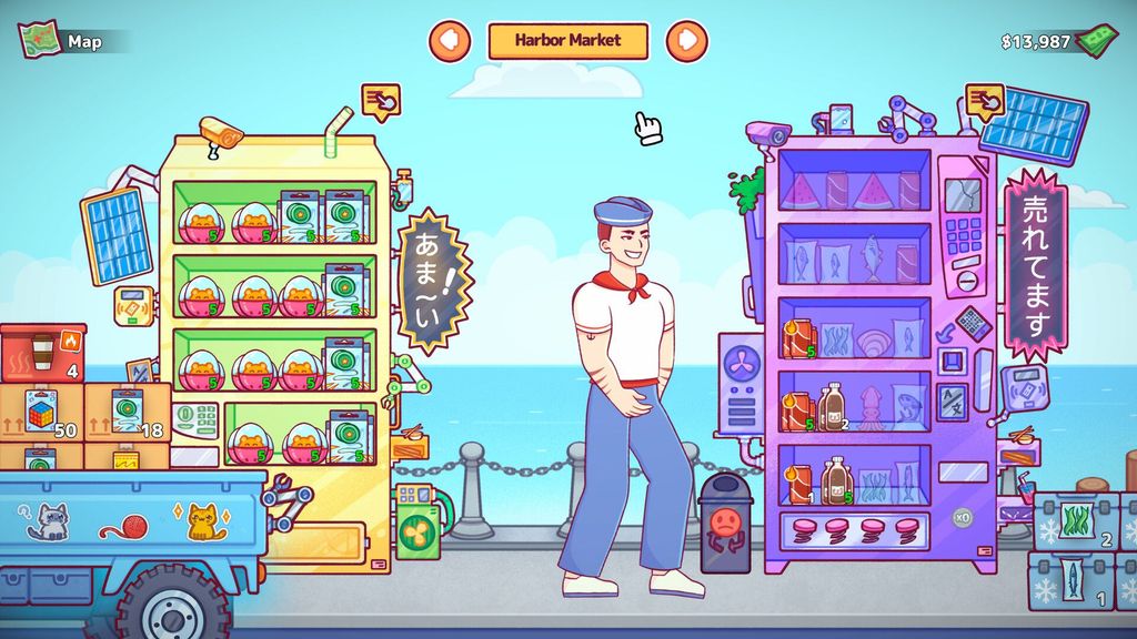 Start a Kawaii Empire: Build a Vending Machine Business, Sell Ramen and Gachapon, and Rule the Side Streets in Vending Machine Co.