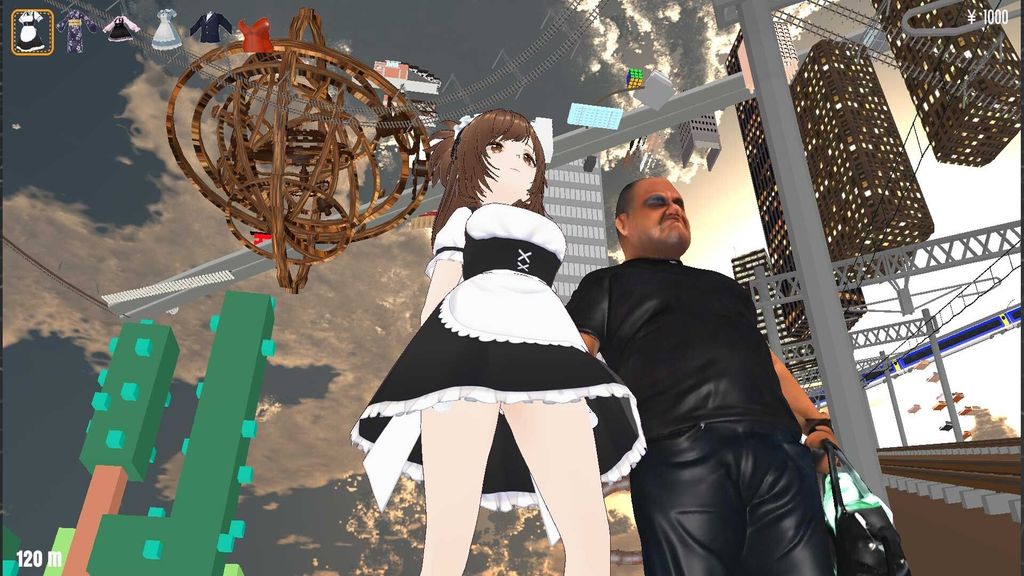 WIRED TOKYO 2007 Lets You Climb by Falling - A Vertical Action Game That Makes Falling Feel Smart