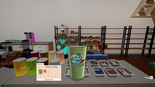 多达 8 名好友能否把奶茶店经营起来？Boba Cafe Simulator 带你试试