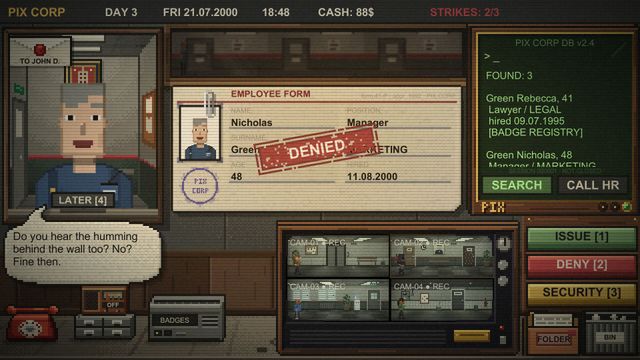 Endless Friday, Endless Suspicion: Fix it, Please! Turns Badge Checks into a Roguelike of Bureaucracy