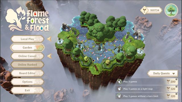 Échecs à trois joueurs pour esprits posés ? Découvrez Flame, Forest & Flood et ses élémentaux toujours sournois