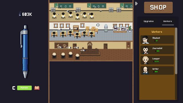 Click for Ink, Build a Dynasty: Inky Fingers 把按笔变成上瘾的放置帝国