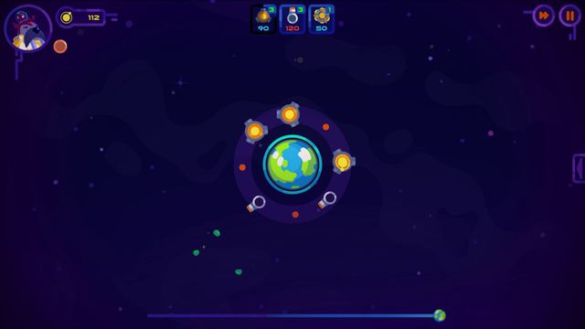 Fais tourner des planètes comme un DJ pour arrêter une invasion gluante - OrbiTower met le contrôle orbital entre tes mains