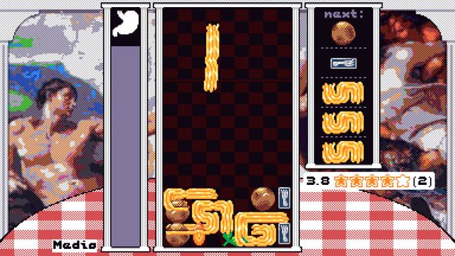 Can You Roll the Perfect Forkful? PUNKCAKE BUFFET Turns Falling Blocks Into Pixel Pasta Chaos