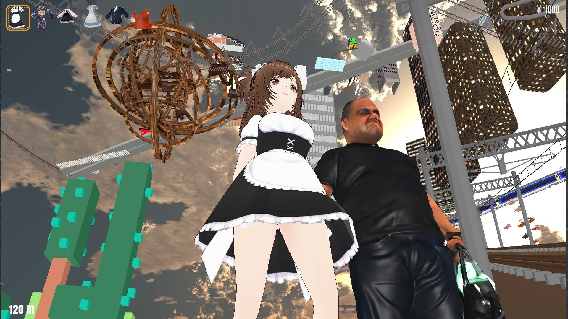 WIRED TOKYO 2007 Lets You Climb by Falling - A Vertical Action Game That Makes Falling Feel Smart